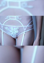 Nude brief with white lace Flash You And Me
