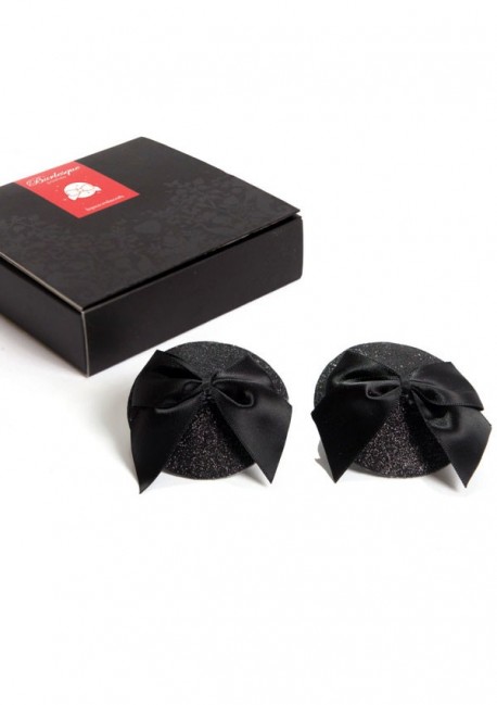 Black pasties with bows - Bijoux Indiscrets