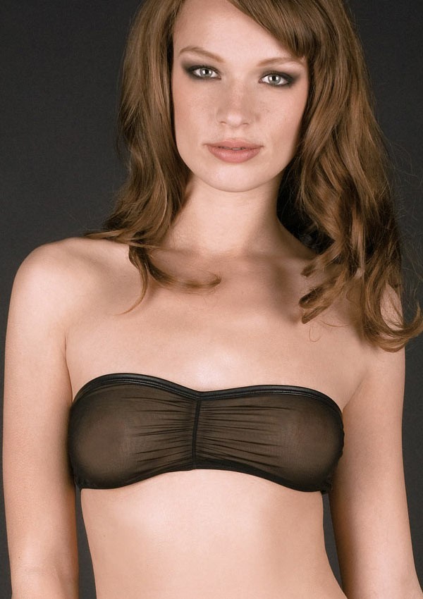 soutien gorge avec bandeau transparent