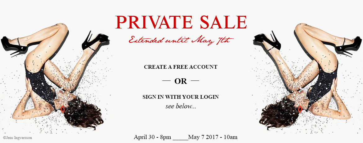 Private sale, create a free account or sign in with your login